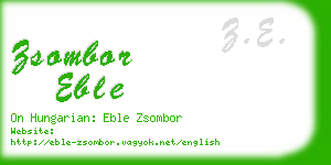 zsombor eble business card